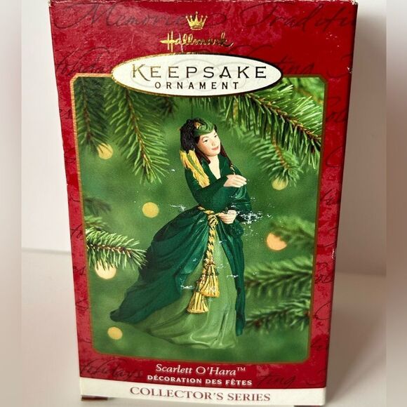 Scarlett O'Hara Green Gown Dress Hallmark Keepsake Christmas Ornament 2000 New - Picture 4 of 4